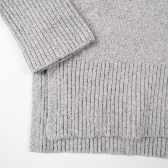 COURT & ROE red navy grey color block turtleneck sweater size S - Picture 7 of 11